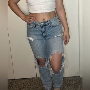 Aeropostale Ripped Mom Jeans